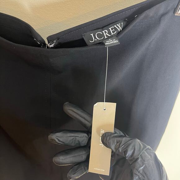 J. Crew Pencil Skirt in Italian bi-stretch Wool Blend Size 4 New Black Office - Picture 9 of 9